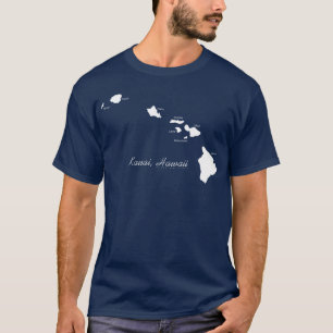 Kauai Hawaii With Hawaiian Islands T-Shirt