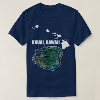 Kauai Hawaii With Hawaiian Islands T-Shirt