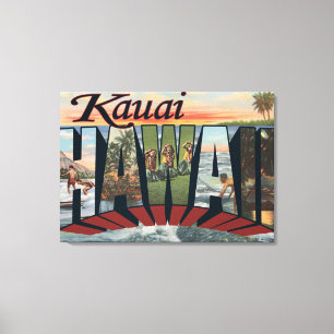 Kauai, HawaiiLarge Letter ScenesKauai, HI Canvas Print