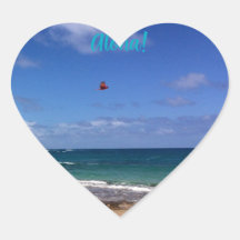 Kauai heart  Aloha sticker