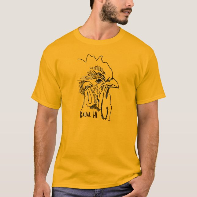 Kauai, HI Men's Rooster Tshirt (Front)