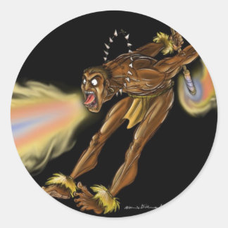 Kauai Hot Mouth colour final Classic Round Sticker