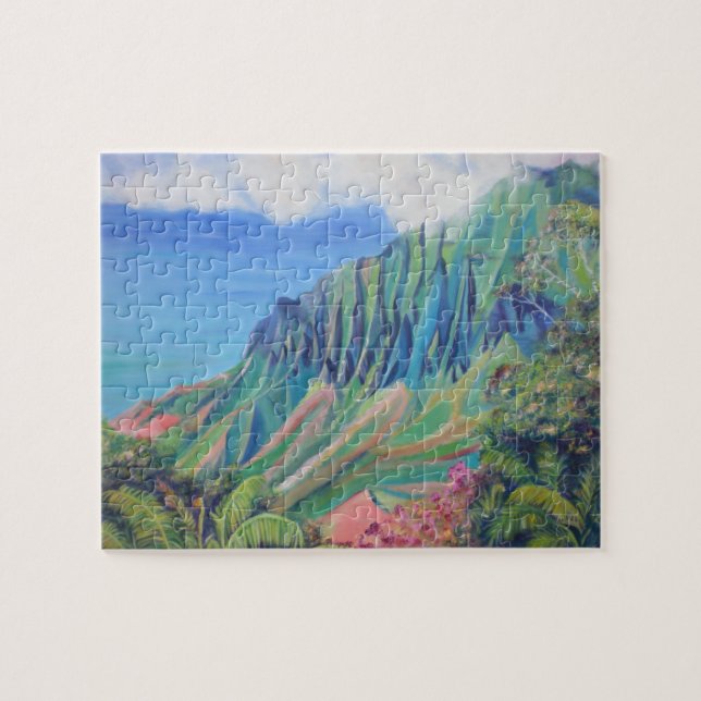 Kauai Kalalau Valley Jigsaw Puzzle (Horizontal)