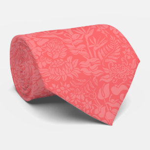 Kauai Morning Dusty Guava Hawaiian Protea Floral Tie