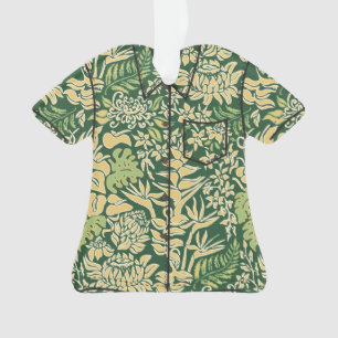 Kauai Morning Hawaiian Protea Floral Aloha Shirt Ornament