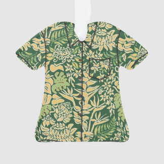 Kauai Morning Hawaiian Protea Floral Aloha Shirt Ornament