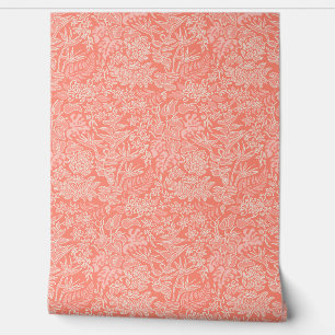 Kauai Morning Hawaiian Protea Floral - Coral Wallpaper