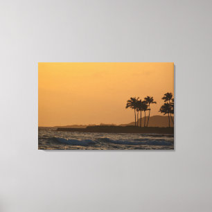 Kauai Ocean Sunset Canvas Print