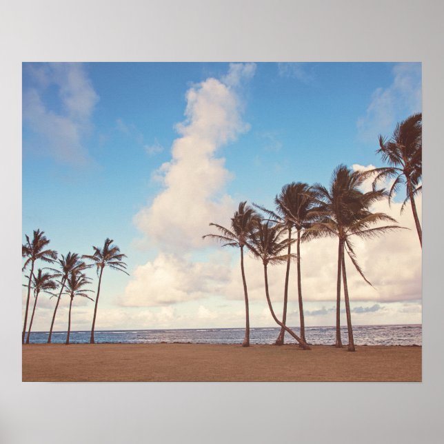 Kauai Palm Trees - Hawaii Travel Poster (Front)