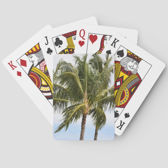 Kauai Palm trees Playing Cards (Back)
