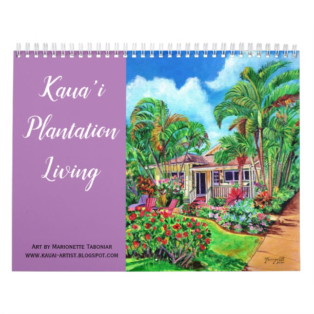 Kauai Plantation Living Cottages Calendar (Cover)
