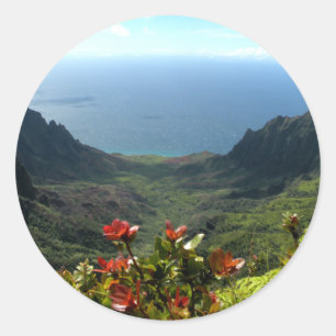 Kauai’s Na Pali Coast Classic Round Sticker
