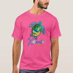 Kauai Sea Turtle Hawaiian Matching Vacation Family T-Shirt