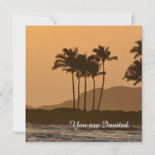 Kauai Sunset Birthday Invitation