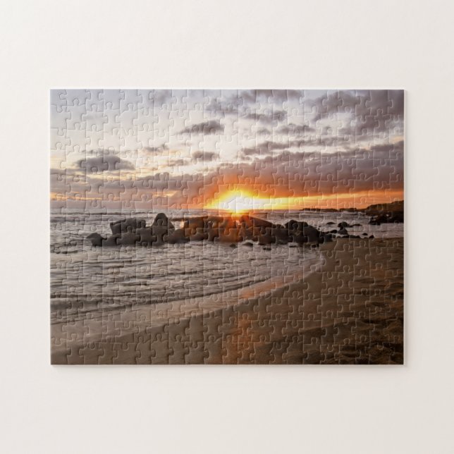Kauai Sunset - Salt Pond Park - Hawaii Puzzle (Horizontal)