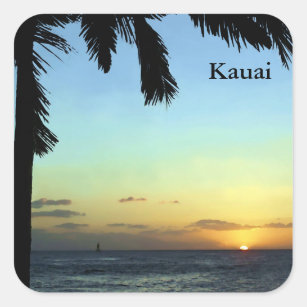 Kauai Sunset Sticker