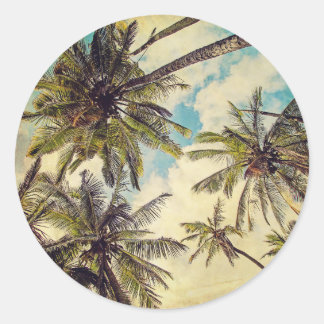 Kauai Vintage Palm Trees Sticker