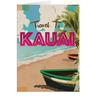 Kauai Vintage vacation Poster