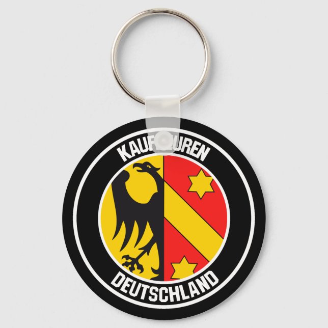 Kaufbeuren Round Emblem Key Ring (Front)