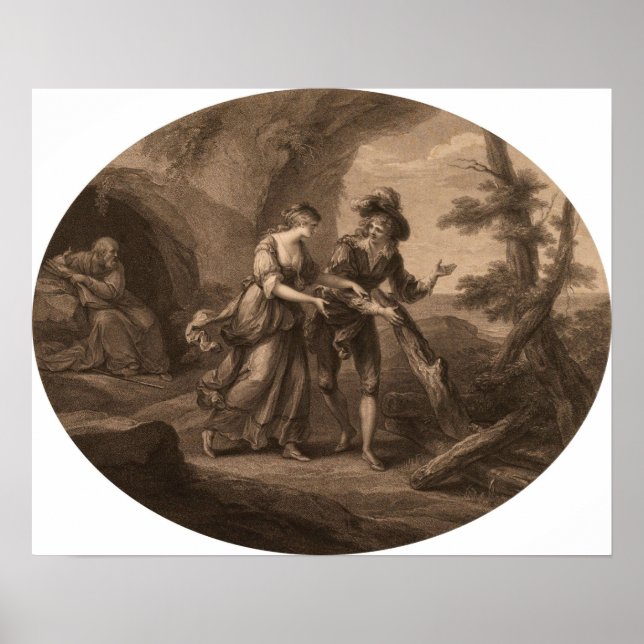 Kauffman - Ferdinand and Miranda (Shakespeare) Poster (Front)
