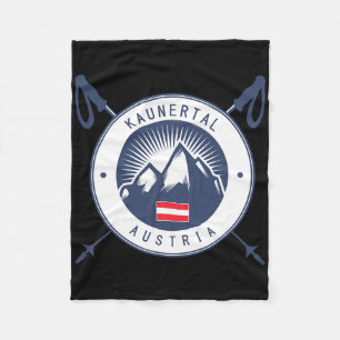 Kaunertal Ski Holidays, Après-ski Skiing Austria Fleece Blanket