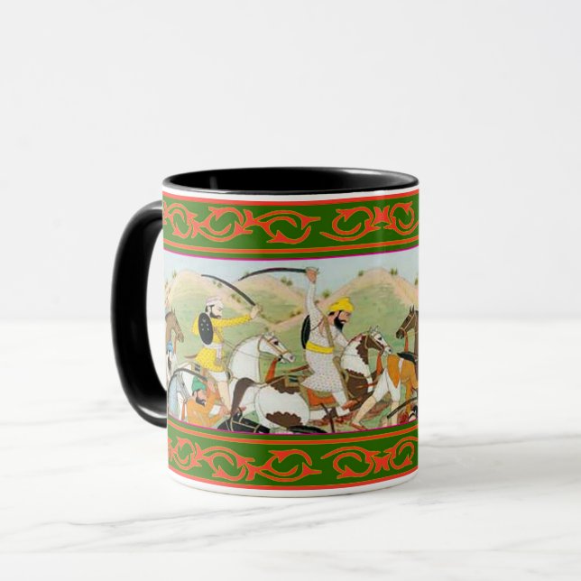Kaur -  Sikh Historical Art #3 - black Mug (Front Left)