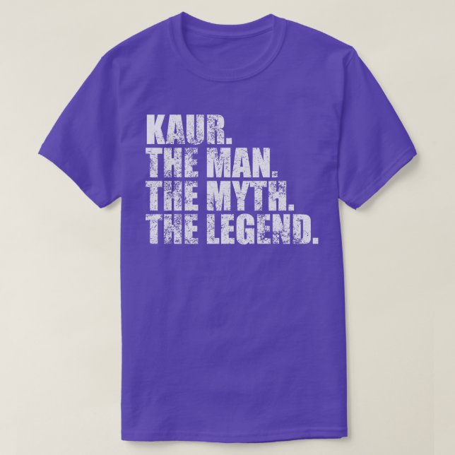 KaurKaur Family name Kaur last Name Kaur Surname K T-Shirt (Design Front)