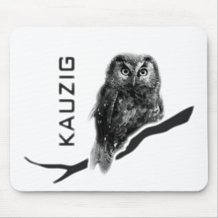 Kauz Eule Uhu käuzchen owl bird Mouse Mat
