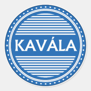 Kavala City Pride Emblem – Greek Identity Classic Round Sticker