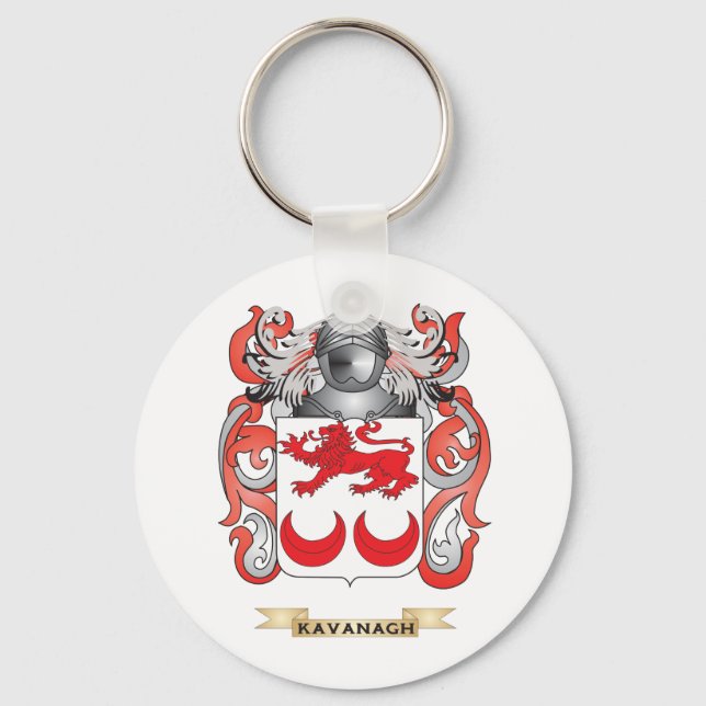 Kavanagh Coat of Arms (Family Crest) Key Ring (Front)