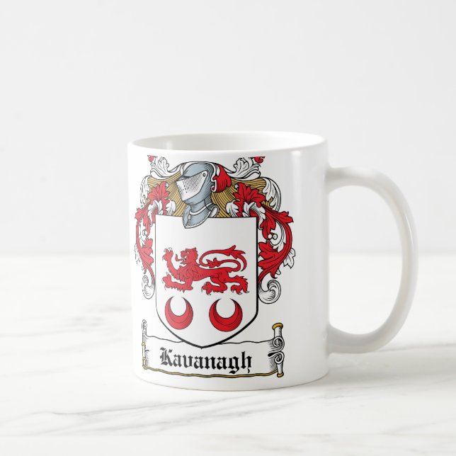 Kavanaugh Family Crest Coffee Mug (Right)