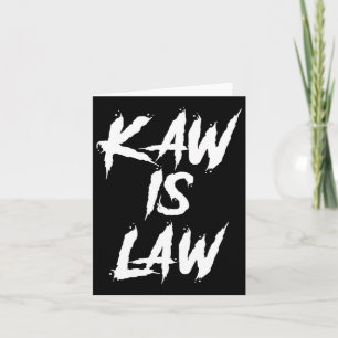 Kaw Is Law Battlehawks St. Louis Football Tailgate Card