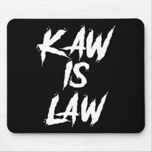 Kaw Is Law Battlehawks St. Louis Football Tailgate Mouse Mat