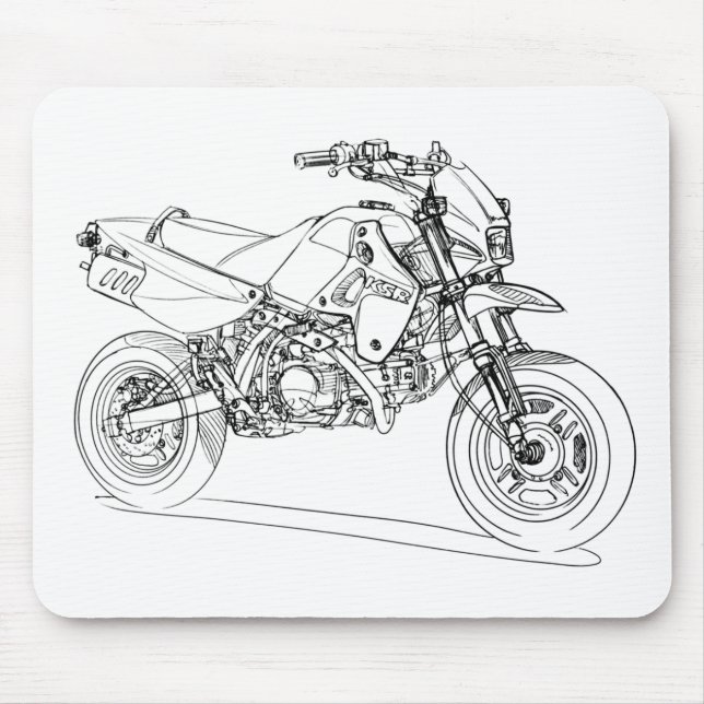 Kaw KSR 110 Mouse Mat (Front)