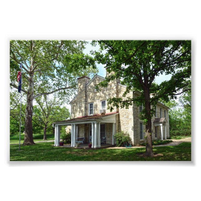 Kaw Mission, Council Grove, Kansas Photo Print (Front)