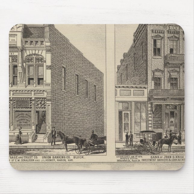 Kaw Valley Farm, Marion, and Topeka, Kansas Mouse Mat (Front)