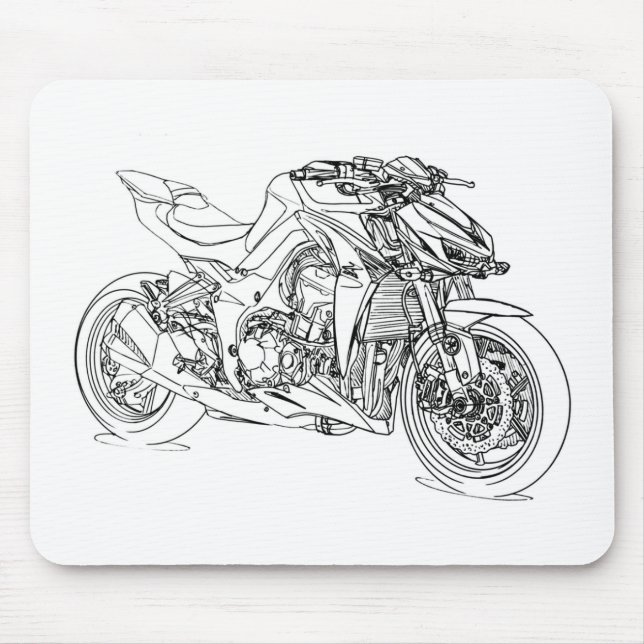 Kaw Z1000 2014 Mouse Mat (Front)