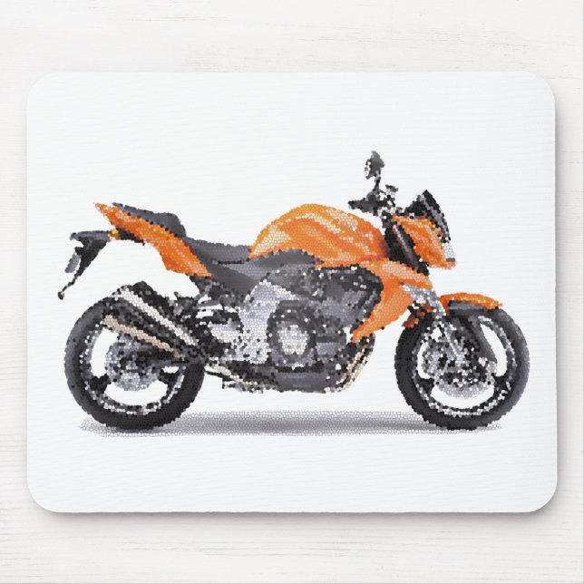 Kaw Z1000 gen2 2007+ cracked Mouse Mat (Front)