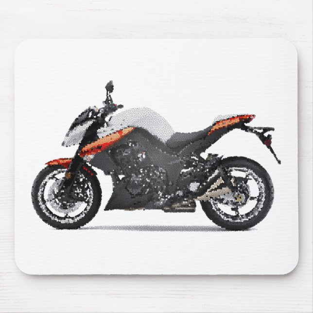 Kaw Z1000 gen3 2009+ cracked Mouse Mat (Front)