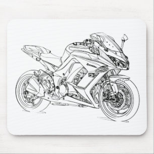 Kaw Z1000sx 2011 Mouse Mat
