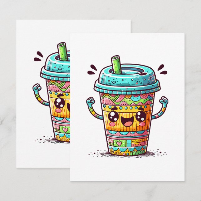 Kawai Coffee Enclosure Card (Front/Back)