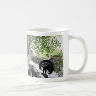 Kawai Gyokudo 'Ryokuin Water Wheel' Coffee Mug