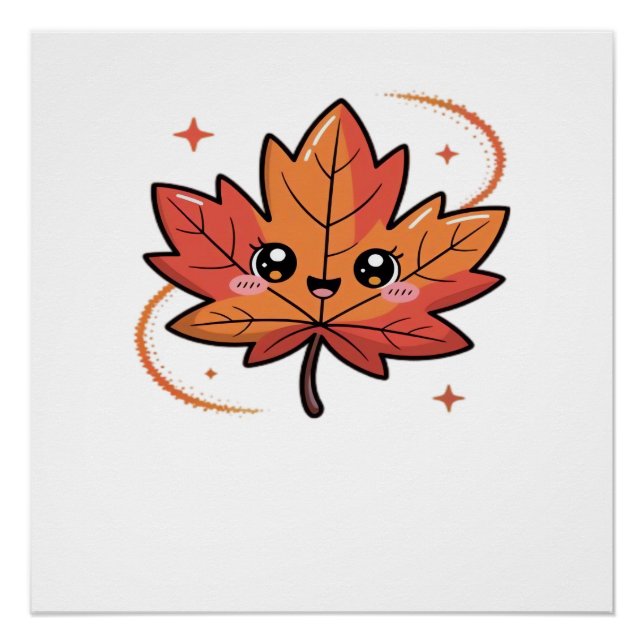 kawai leaf, Classic T-Shirt Poster (Front)