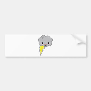 kawai storm cloud bumper sticker