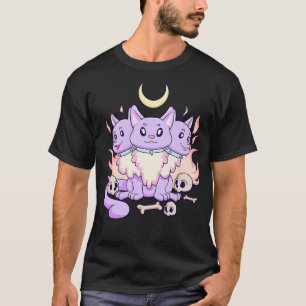 Kawaii 3 Headed Dog Cute Pastel Goth Creepy Dog Go T-Shirt