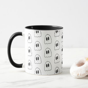 Kawaii Aesthetic Floating Ghost Ceramic Mug