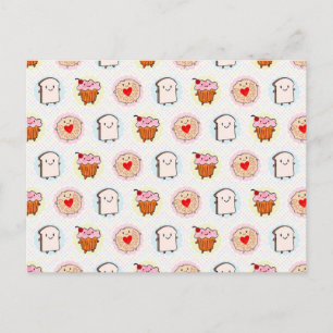 Kawaii Afternoon Tea Postcard