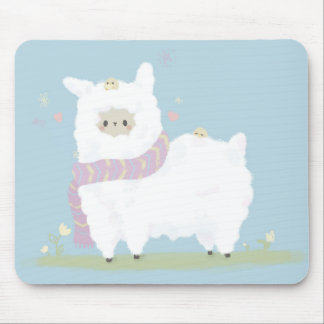 Kawaii Alpaca Mousepad. Mouse Mat