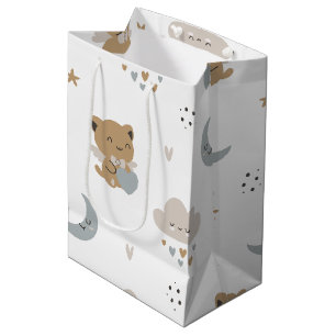 Kawaii Angel Cats & Clouds (1) Medium Gift Bag