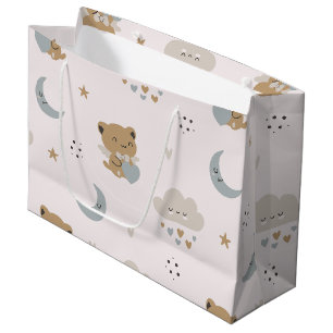 Kawaii Angel Cats & Clouds (2) Large Gift Bag